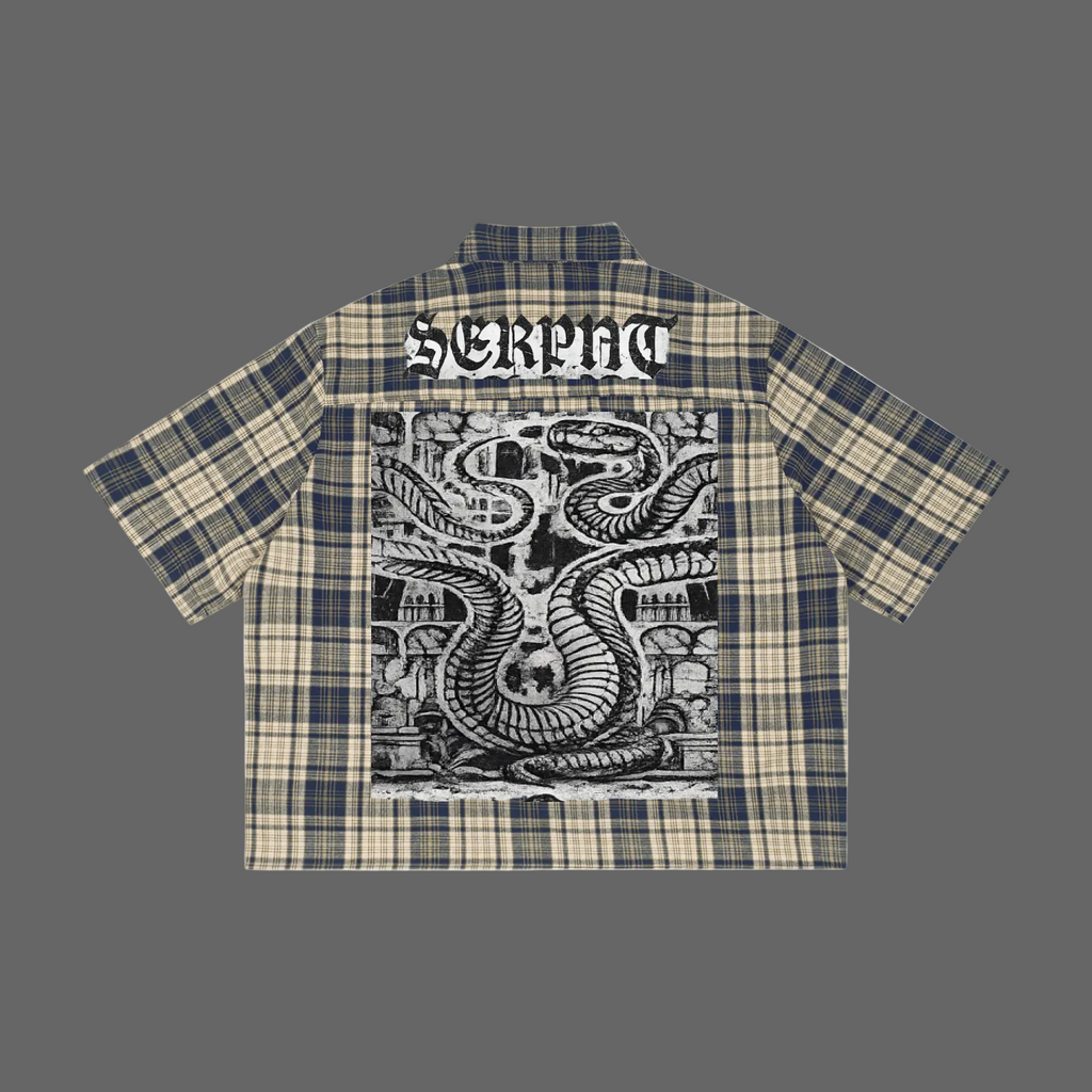 SERPNT Eye Plaid Shirt